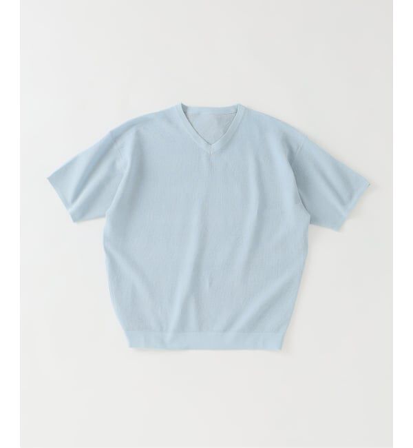 EDIFICE「《予約》LINEN LUXE Vネック ニット」|Tシャツ・カットソー|