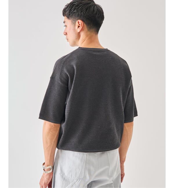 EDIFICE「《予約》LINEN LUXE Vネック ニット」|Tシャツ・カットソー|