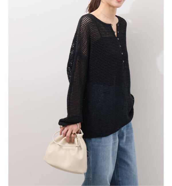 JOURNAL STANDARD relume「ミックスメッシュ2WAYヘンリープルオーバー」|ニット・セーター|