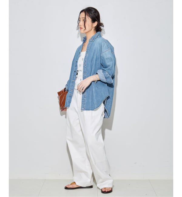 journal standard L'essage「【JANE SMITH/ジェーンスミス】COTTON EYELET RIB FLOWER UP D：キャミソール」|キャミソール|