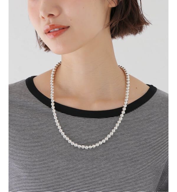 journal standard L'essage「ERICKA NICOLAS BEGAY ナバホパールNC 7-55 ネックレス」|ネックレス|シルバー