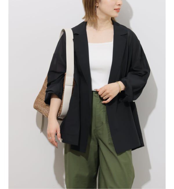 JOURNAL STANDARD relume「《予約》オーバーサイズシアージャケット」|テーラードジャケット|ブラック