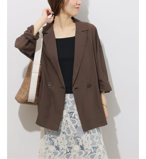 JOURNAL STANDARD relume「《予約》オーバーサイズシアージャケット」|テーラードジャケット|ブラウン