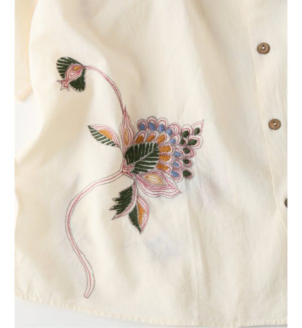 JOURNAL STANDARD relume「《予約》bunai / ブナイ 別注 エンブロイダリー ハーフスリーブシャツ」|シャツ・ブラウス|