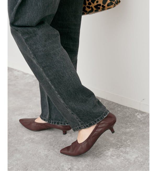 Spick and Span「CORSO ROMA 9 / コルソローマノーヴェ ギャザーパンプス」|パンプス|ボルドー