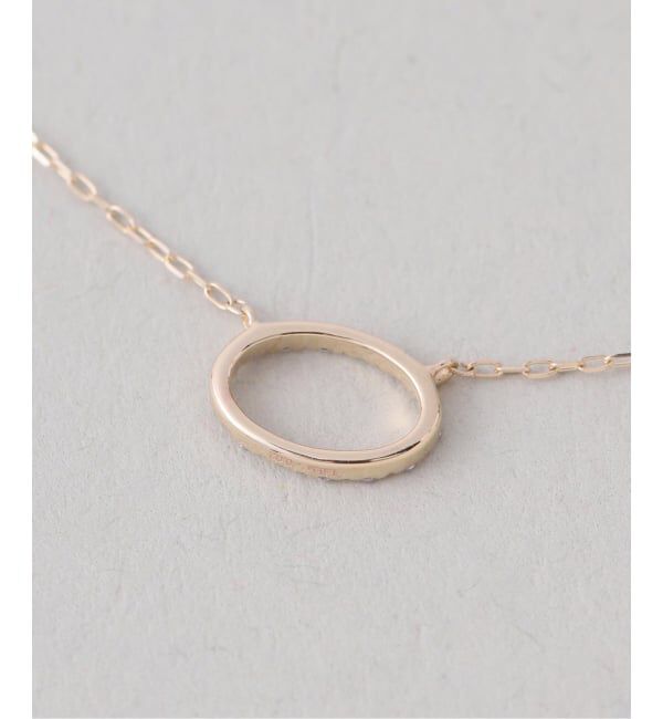 Lilas by Spick&Span「オーバルダイヤネックレス K10」|ネックレス|