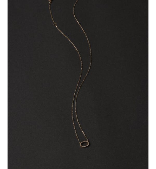 Lilas by Spick&Span「オーバルダイヤネックレス K10」|ネックレス|