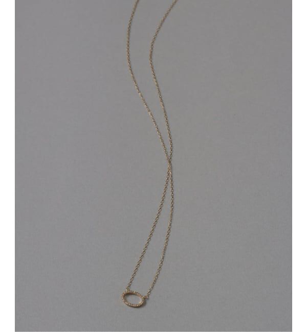 Lilas by Spick&Span「オーバルダイヤネックレス K10」|ネックレス|