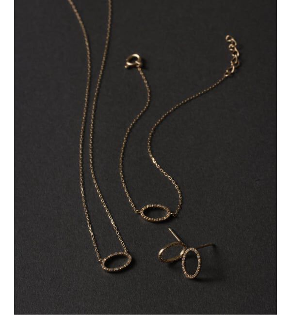 Lilas by Spick&Span「オーバルダイヤネックレス K10」|ネックレス|