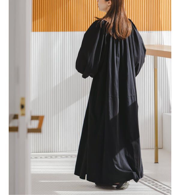 NOBLE「《NOBLE別注》venit/ヴェニット コットンシルクバルーンスリーブワンピース」|ワンピース|