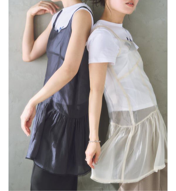 U by SPICK&SPAN「le/ル SHEER LAYERED MINI OPS」|ワンピース|