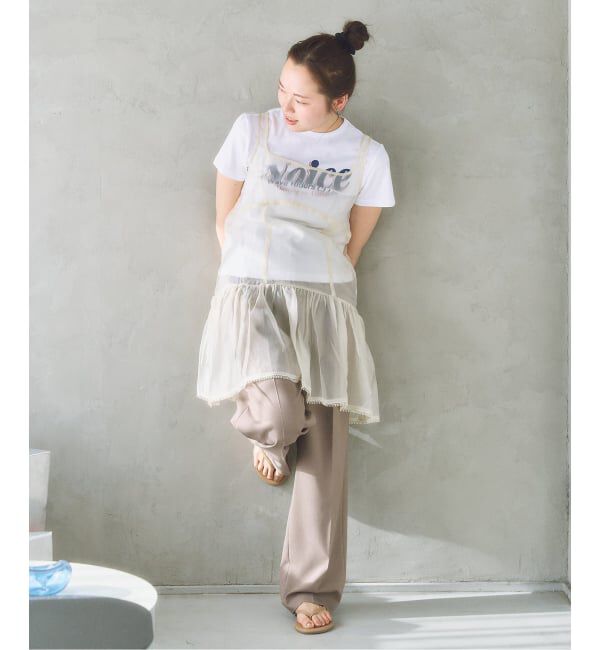 U by SPICK&SPAN「le/ル SHEER LAYERED MINI OPS」|ワンピース|