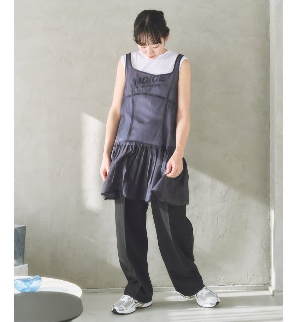 U by SPICK&SPAN「le/ル SHEER LAYERED MINI OPS」|ワンピース|