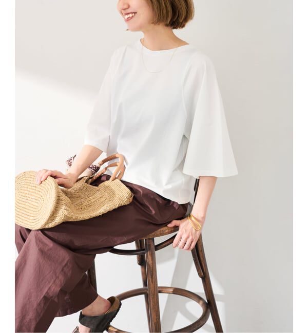 FRAMeWORK「≪予約≫フレアスリーブTee」|Tシャツ・カットソー|ホワイト