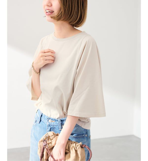 FRAMeWORK「≪予約≫フレアスリーブTee」|Tシャツ・カットソー|ベージュ