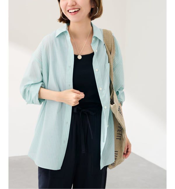 FRAMeWORK「シアーストライプレギュラーシャツ」|シャツ・ブラウス|