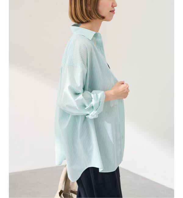 FRAMeWORK「シアーストライプレギュラーシャツ」|シャツ・ブラウス|