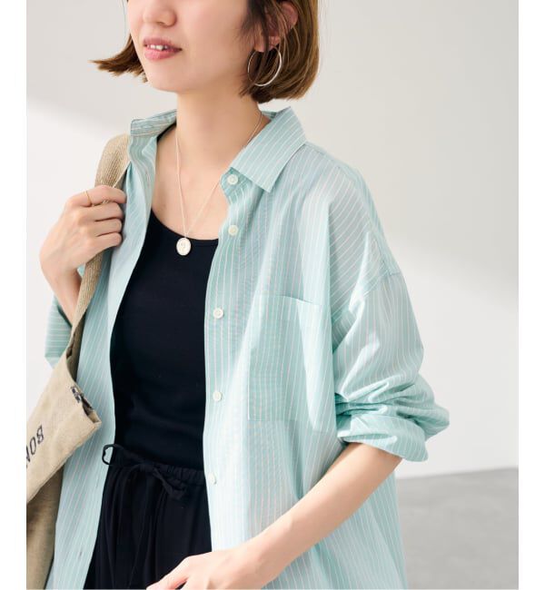 FRAMeWORK「シアーストライプレギュラーシャツ」|シャツ・ブラウス|
