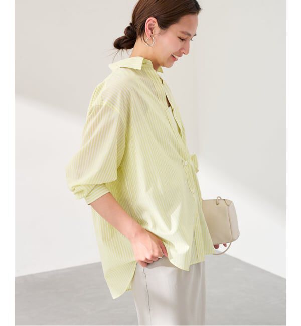 FRAMeWORK「シアーストライプレギュラーシャツ」|シャツ・ブラウス|