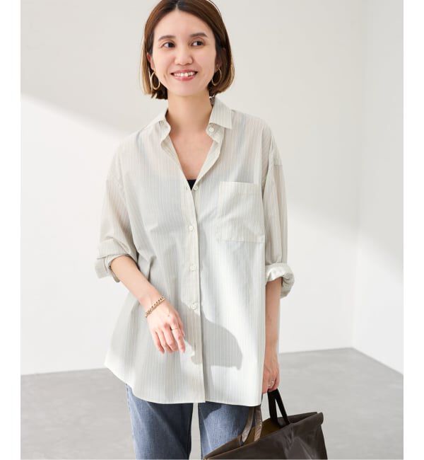 FRAMeWORK「シアーストライプレギュラーシャツ」|シャツ・ブラウス|