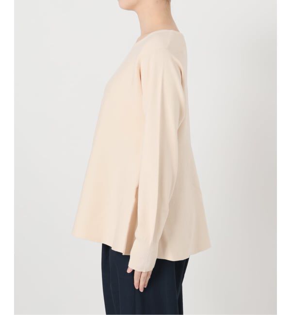  「【洗える】ウォッシャブルペプラムニットプルオーバー」|ニット・セーター|