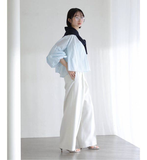  「【洗える】袖バルーンブラウス」|シャツ・ブラウス|