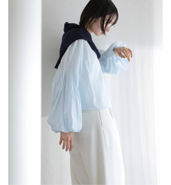 「【洗える】袖バルーンブラウス」|シャツ・ブラウス|