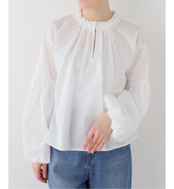  「【洗える】袖バルーンブラウス」|シャツ・ブラウス|