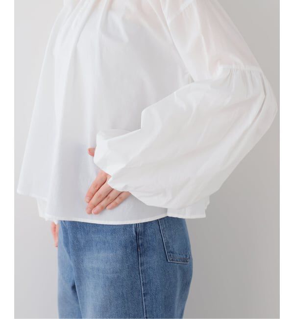  「【洗える】袖バルーンブラウス」|シャツ・ブラウス|
