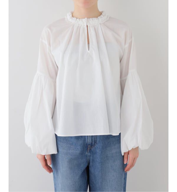  「【洗える】袖バルーンブラウス」|シャツ・ブラウス|