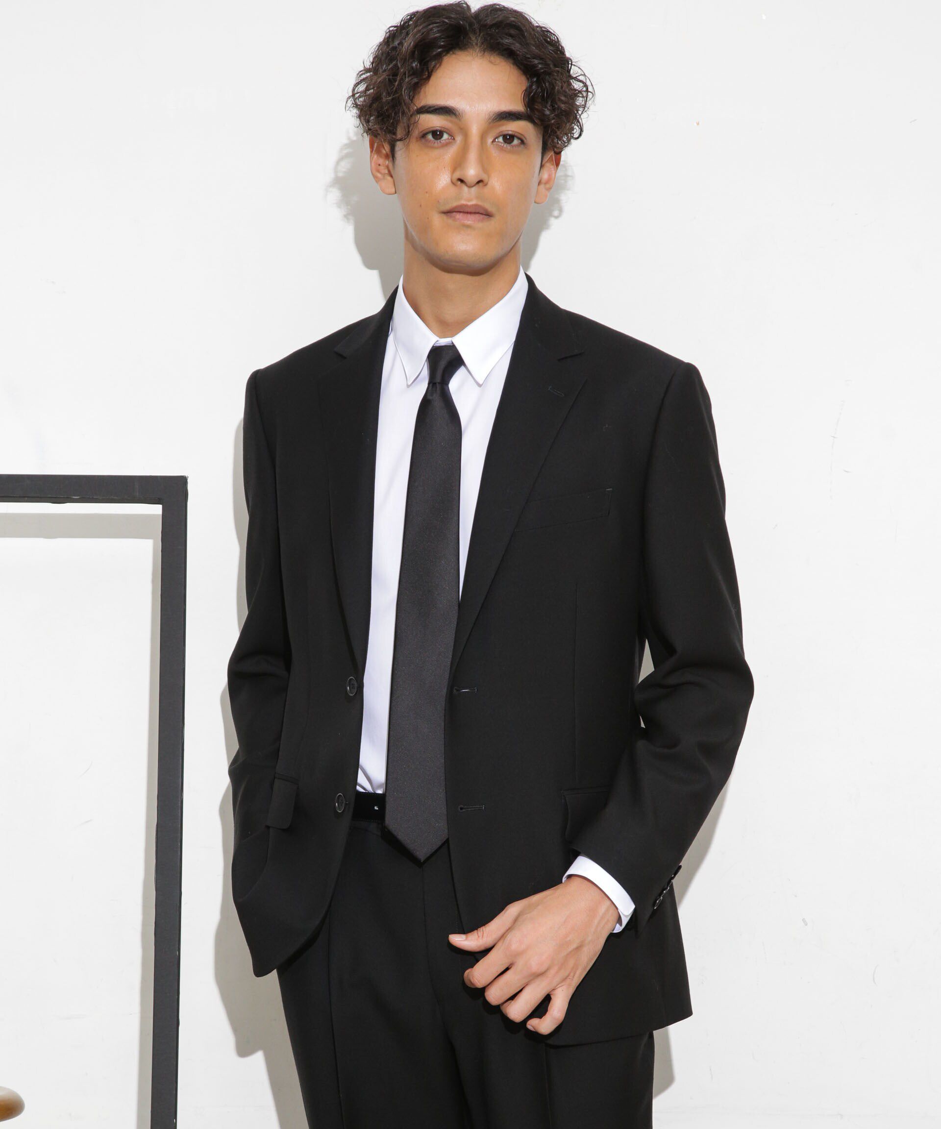 nano･universe「「ESSENTIAL LINE」フォーマルブラックジャケット」|スーツ|