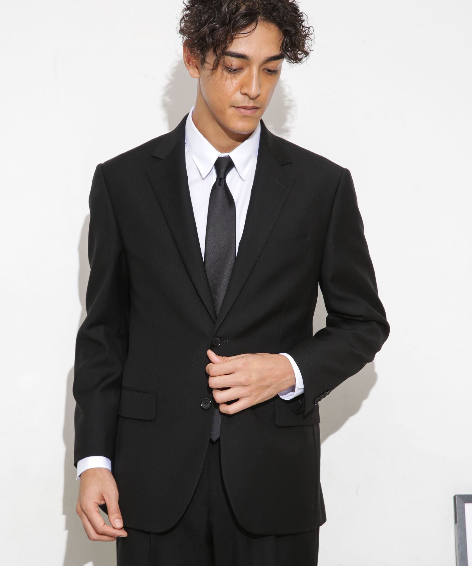 nano･universe「「ESSENTIAL LINE」フォーマルブラックジャケット」|スーツ|