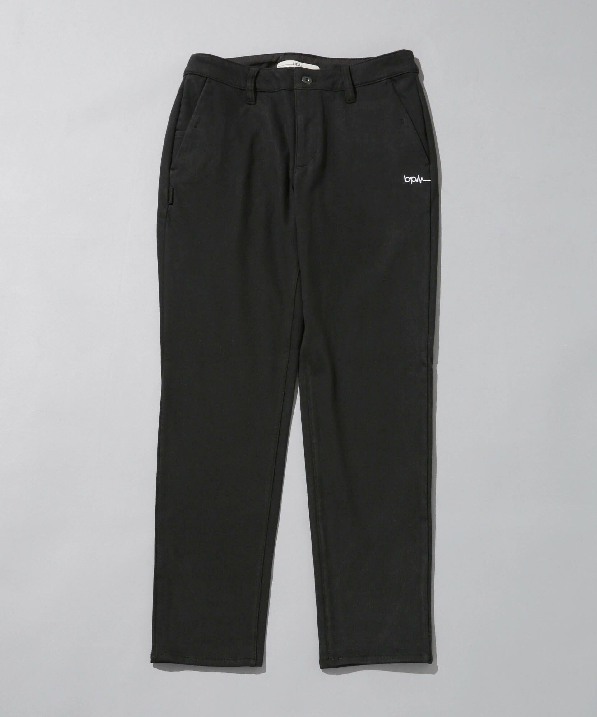 nano･universe「beats per minute/定番5ポケットパンツ」|チノ|ブラック