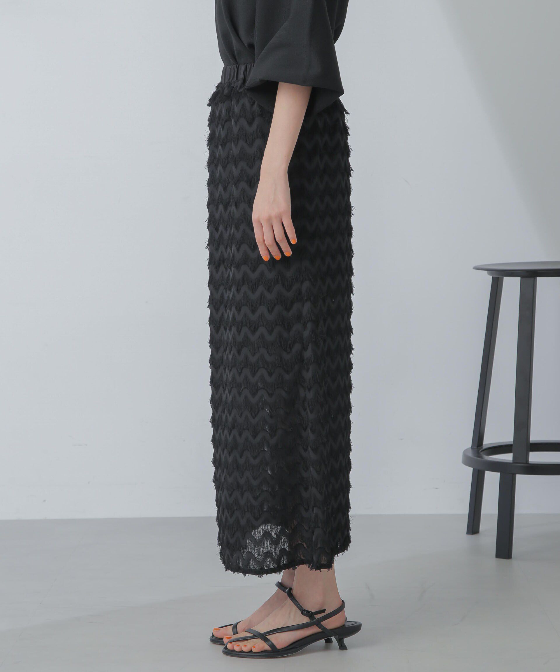 nano･universe「シャギーナロースカート」|スカート|