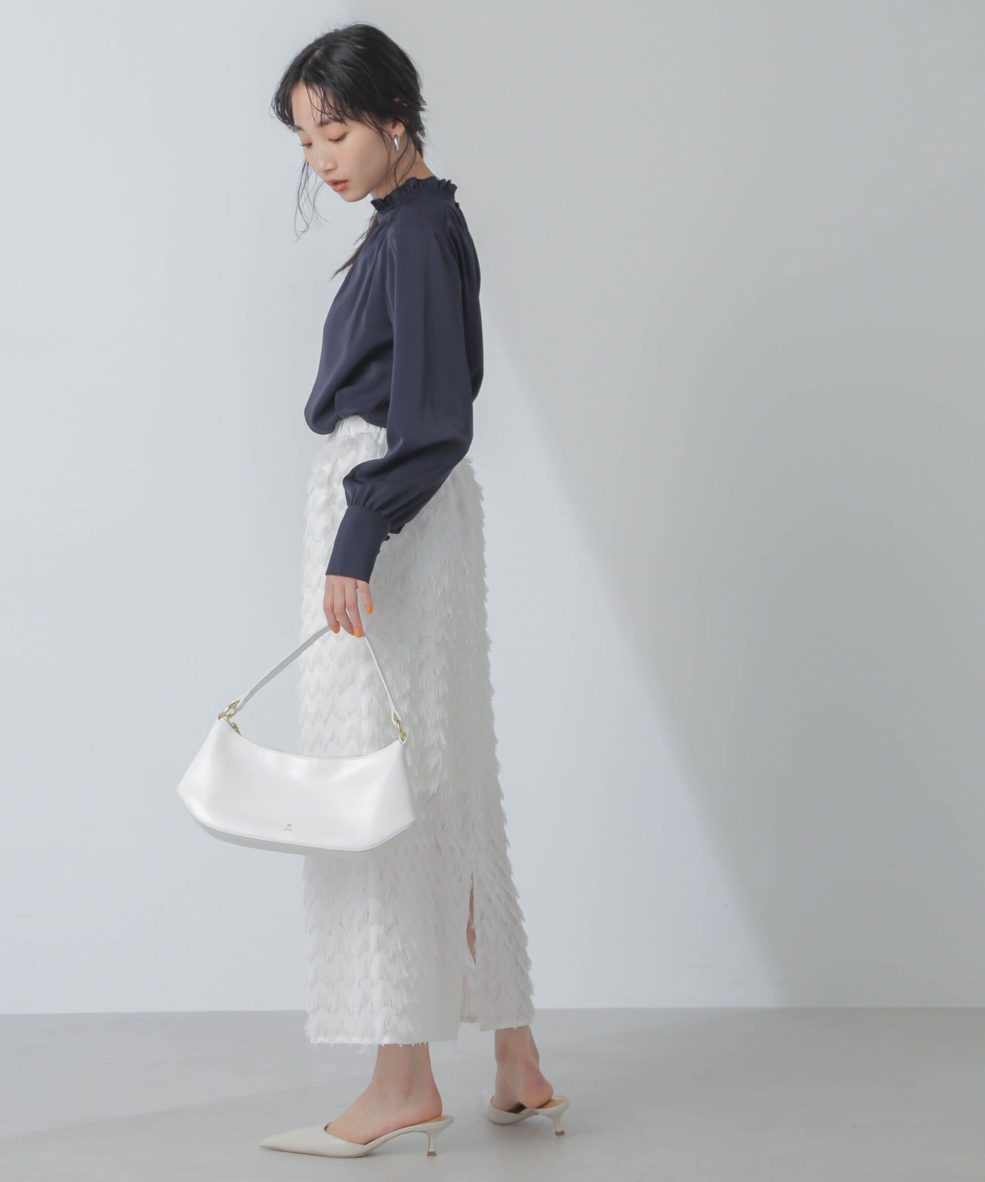 nano･universe「シャギーナロースカート」|スカート|