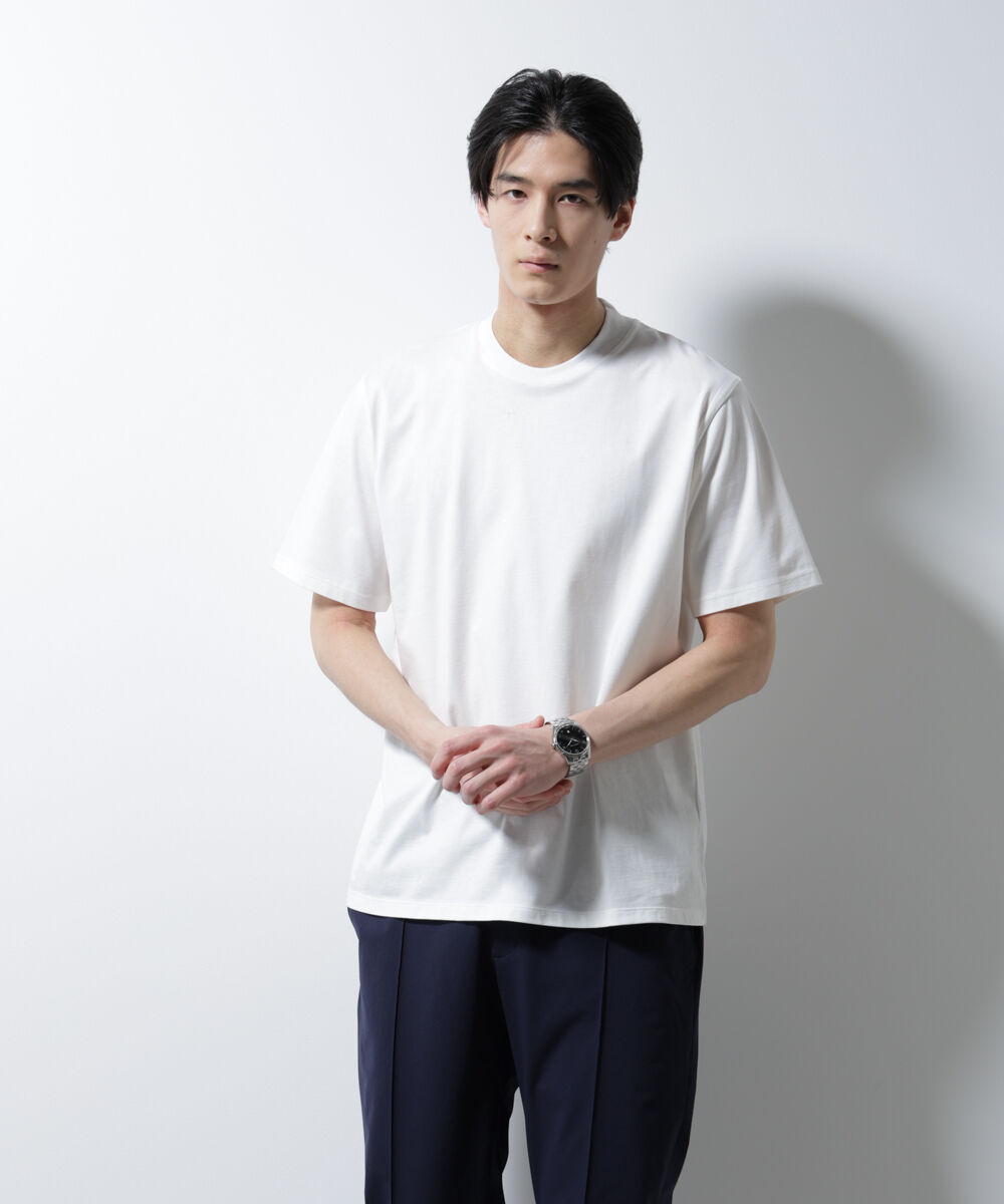 nano･universe「ジャケT(R) クルーネック 半袖」|Tシャツ・カットソー|