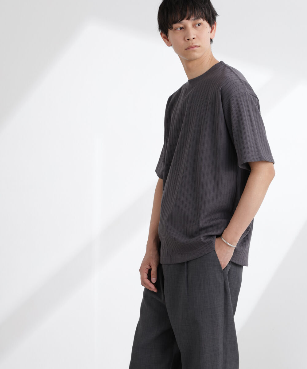 nano･universe「トタンテレコTシャツ 半袖」|Tシャツ・カットソー|チャコール3