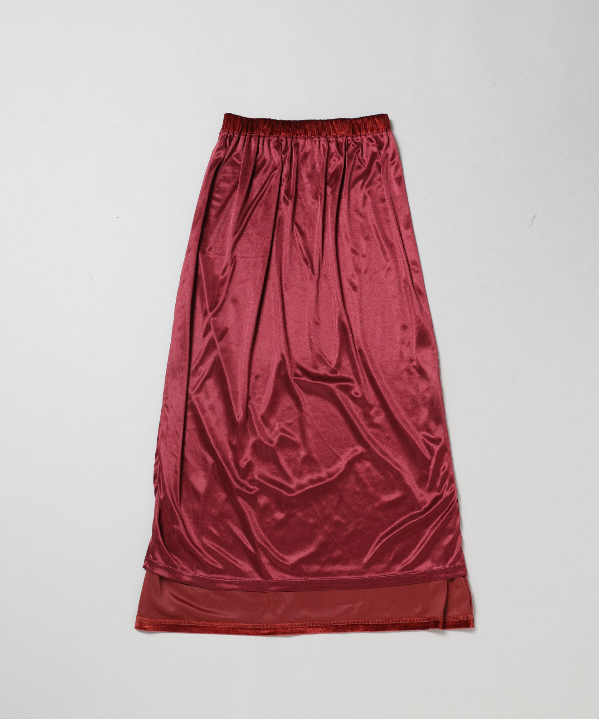 nano･universe「ベロアカットナロースカート(セットアップ可)」|スカート|