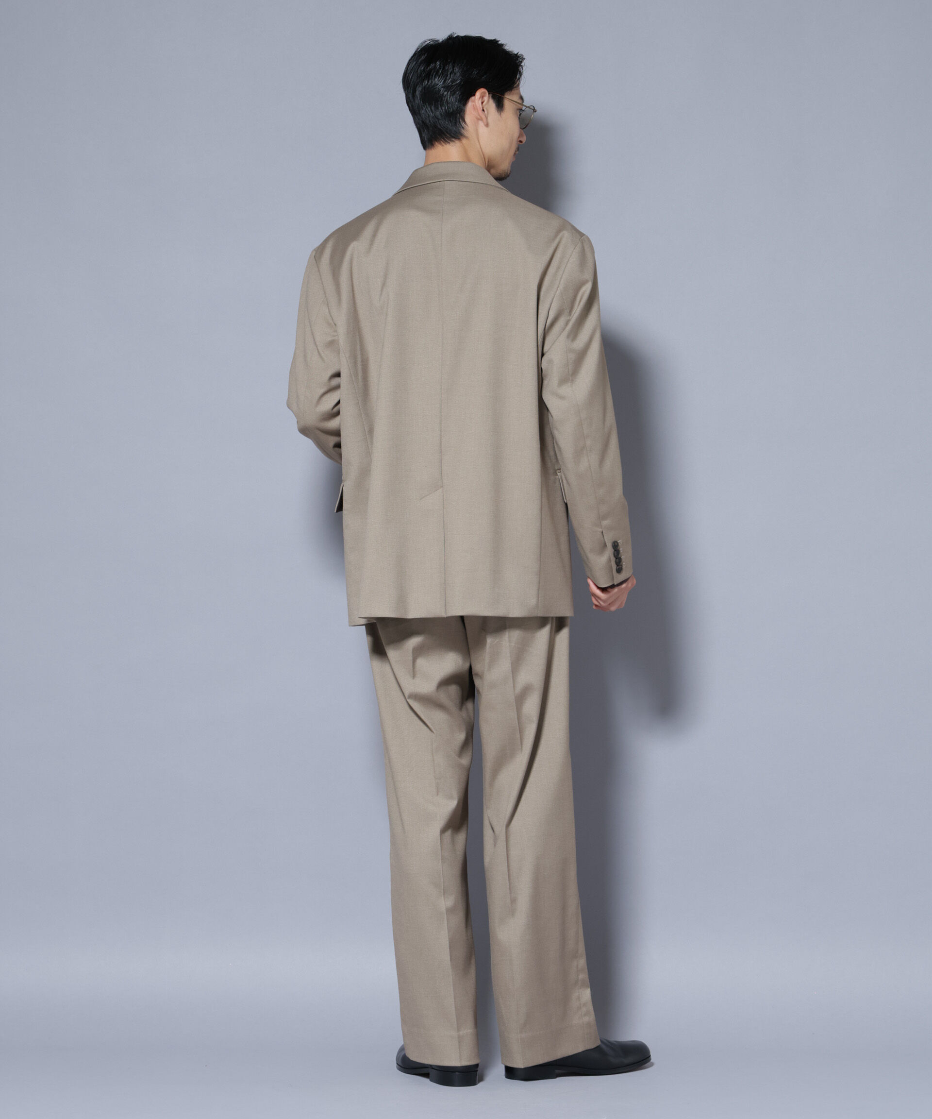 nano･universe「DELEGANTEｴｱﾘｰｻｷｿﾆｰ ｸﾞﾘｯﾀｰｽﾄﾗｲﾌﾟﾃｰﾗｰﾄﾞｼﾞｬ」|テーラードジャケット|