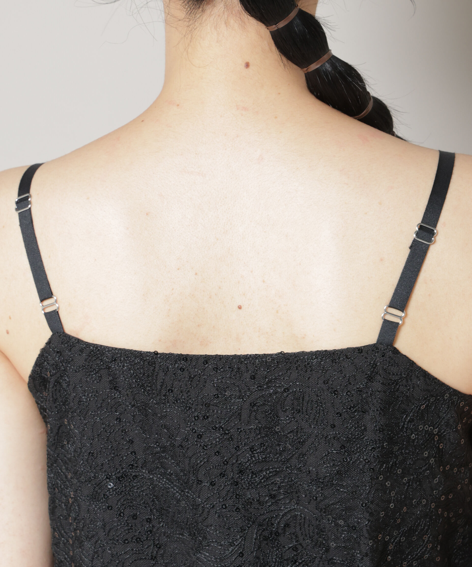 nano･universe「kaene/シアーエプロンレースキャミドレス」|ワンピース|