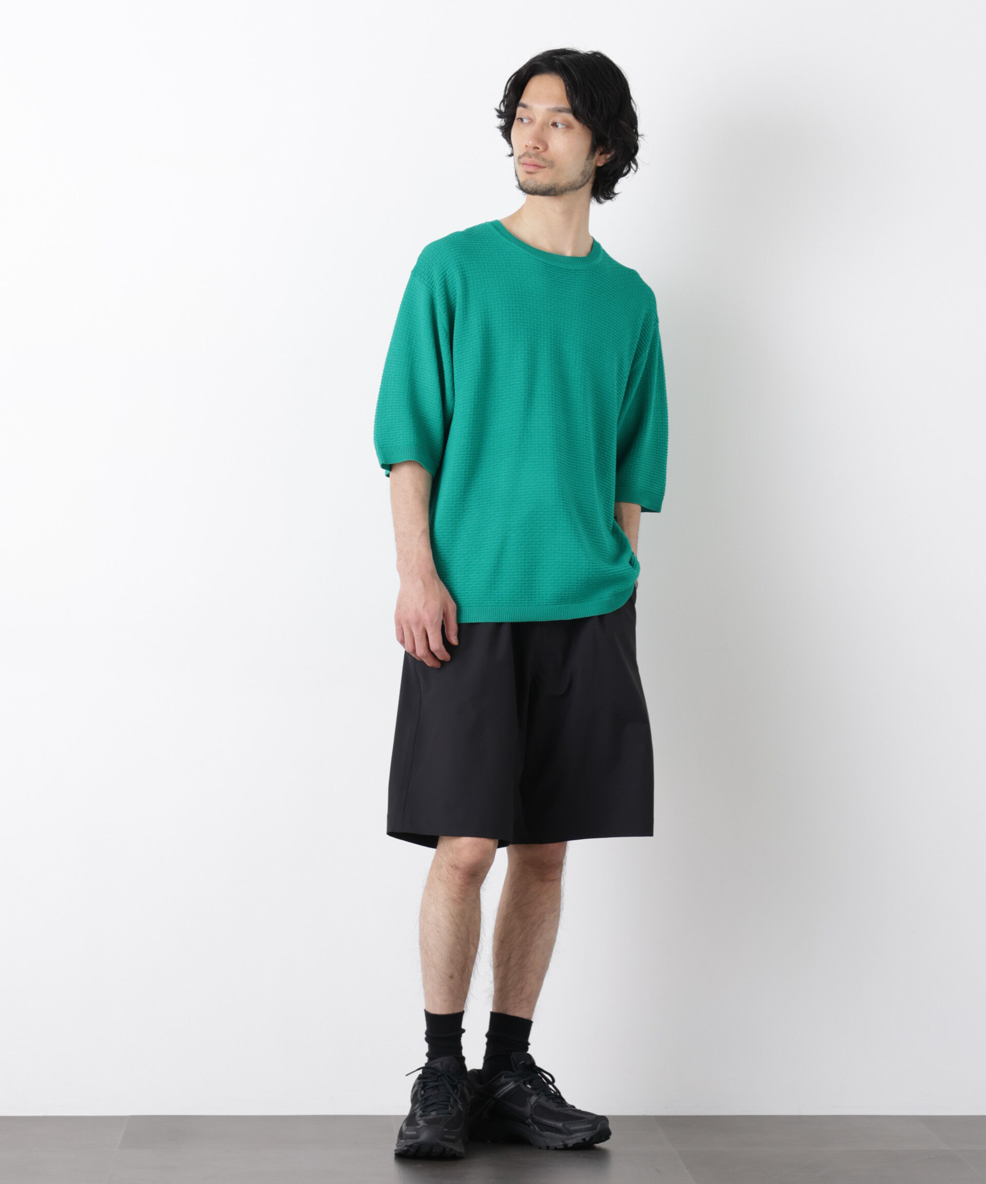 nano･universe「ライトウェイトストレッチ ショートパンツ（セットアップ可）」|チノ|