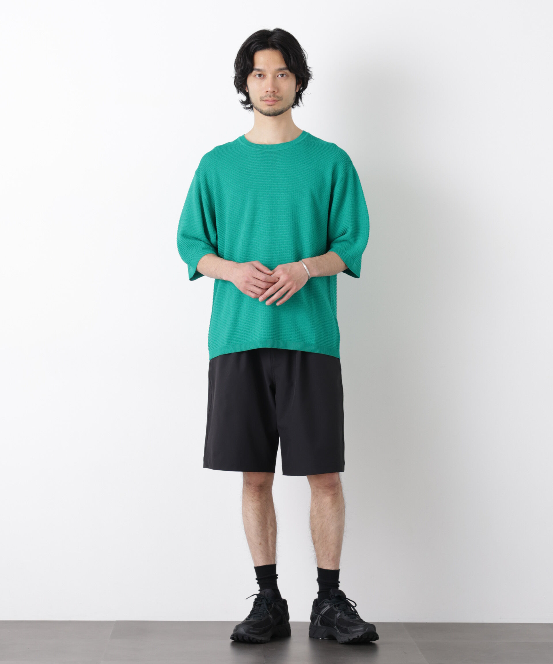 nano･universe「ライトウェイトストレッチ ショートパンツ（セットアップ可）」|チノ|