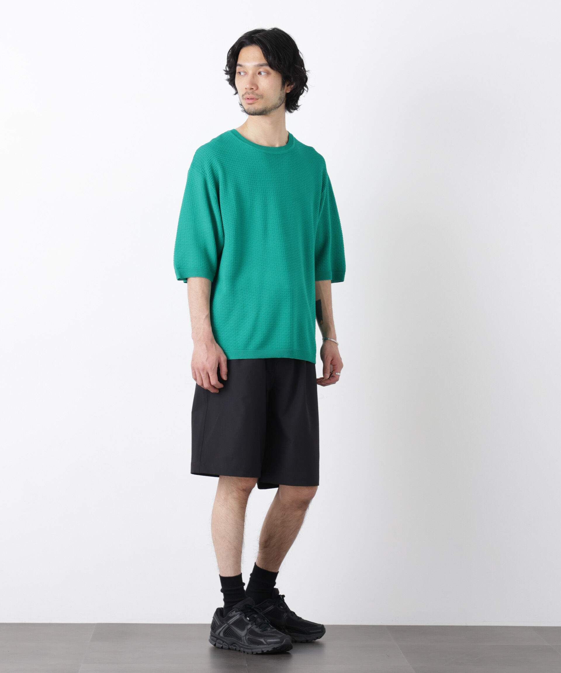 nano･universe「ライトウェイトストレッチ ショートパンツ（セットアップ可）」|チノ|