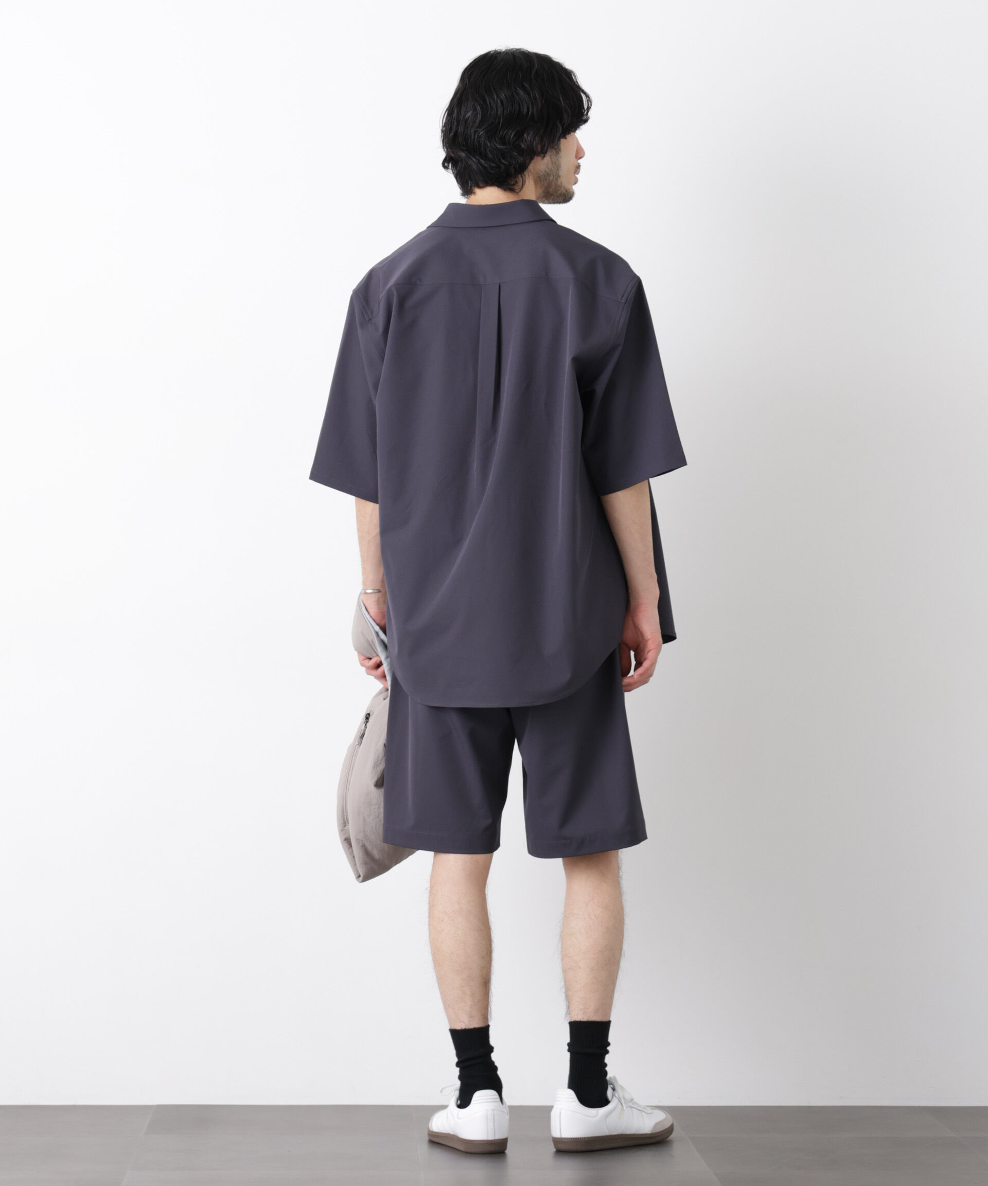 nano･universe「ライトウェイトストレッチ ショートパンツ（セットアップ可）」|チノ|