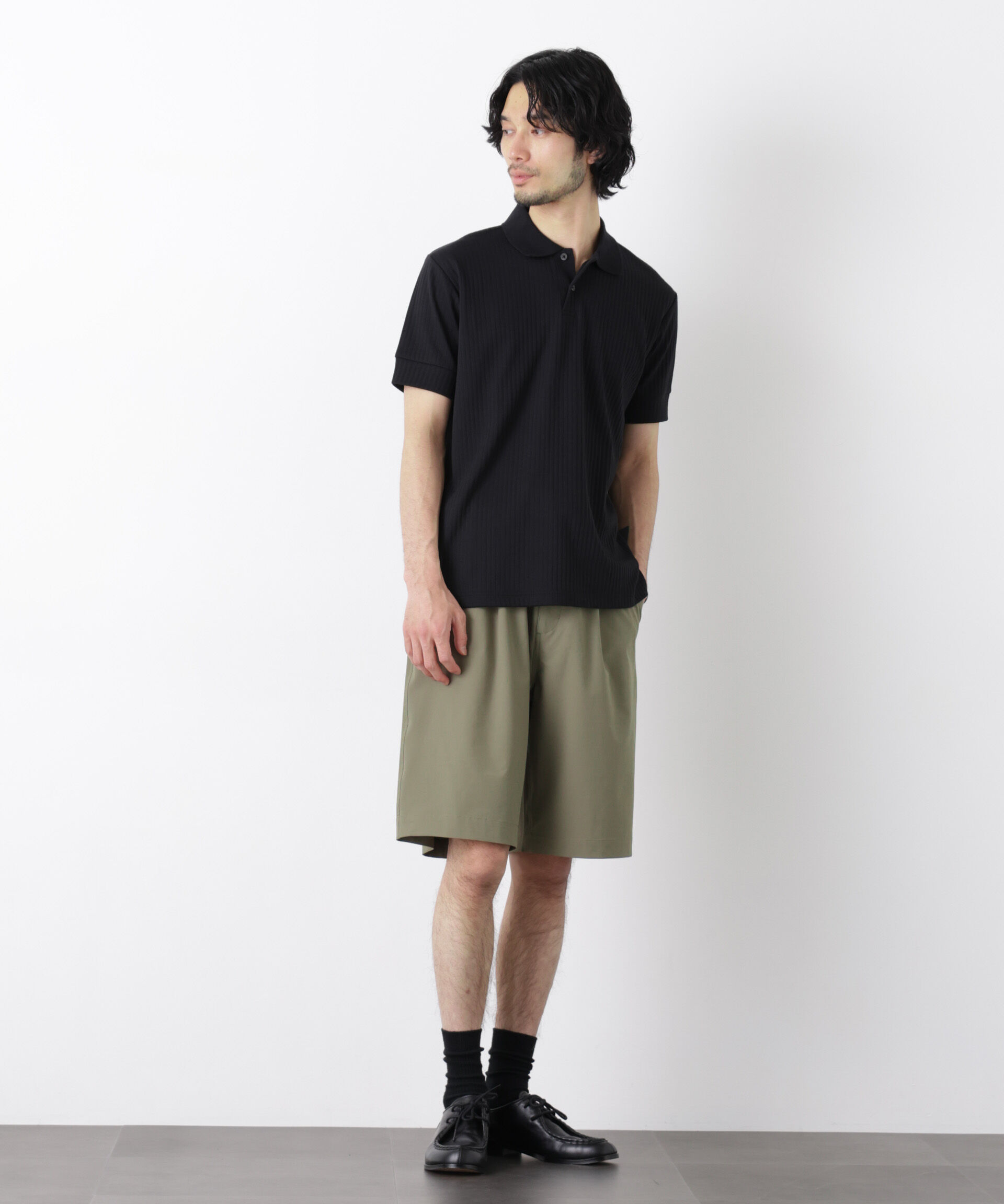 nano･universe「ライトウェイトストレッチ ショートパンツ（セットアップ可）」|チノ|