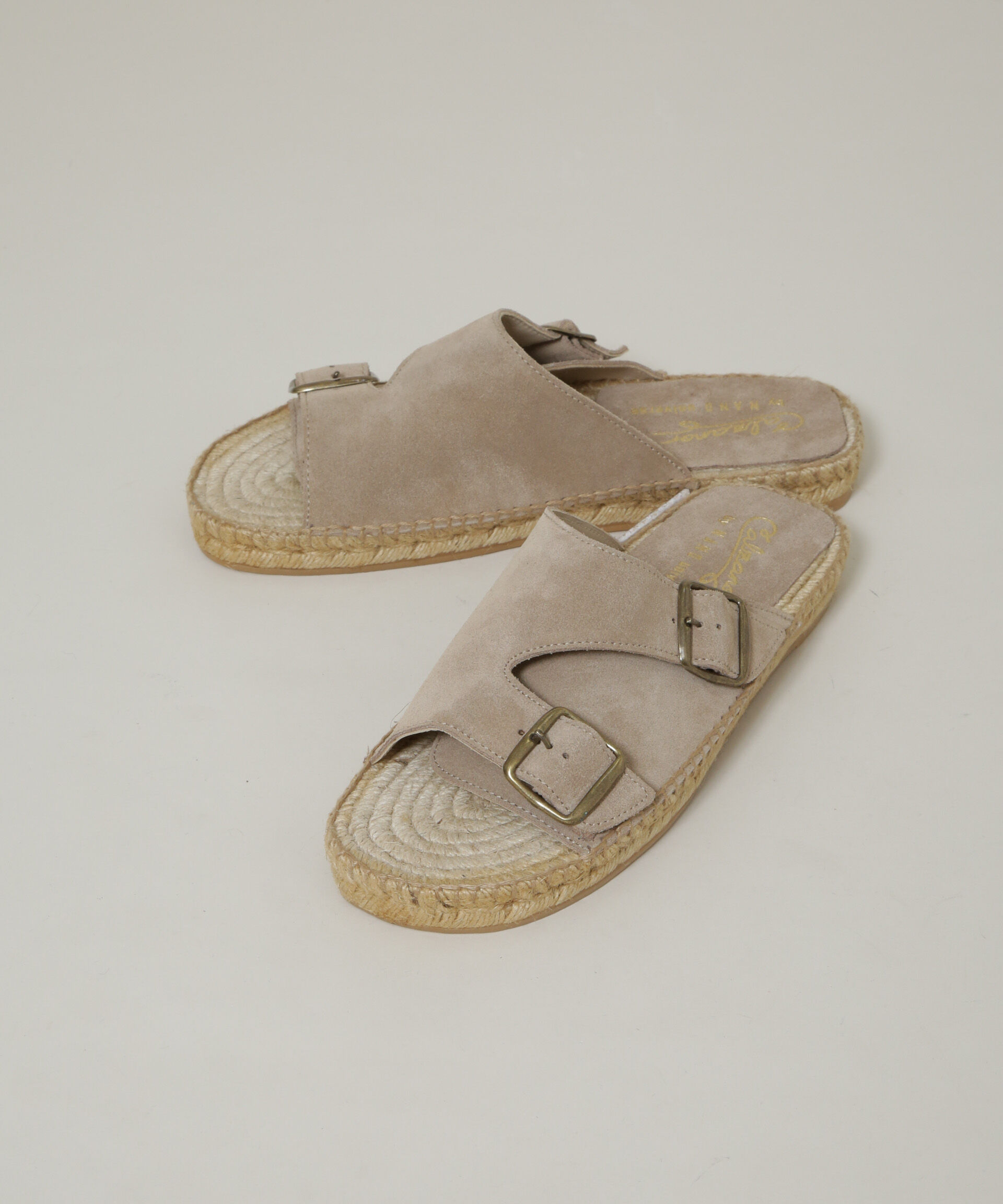 nano･universe「calzanor/別注 スエード サンダル / エスパドリーユ」|サンダル|ベージュ