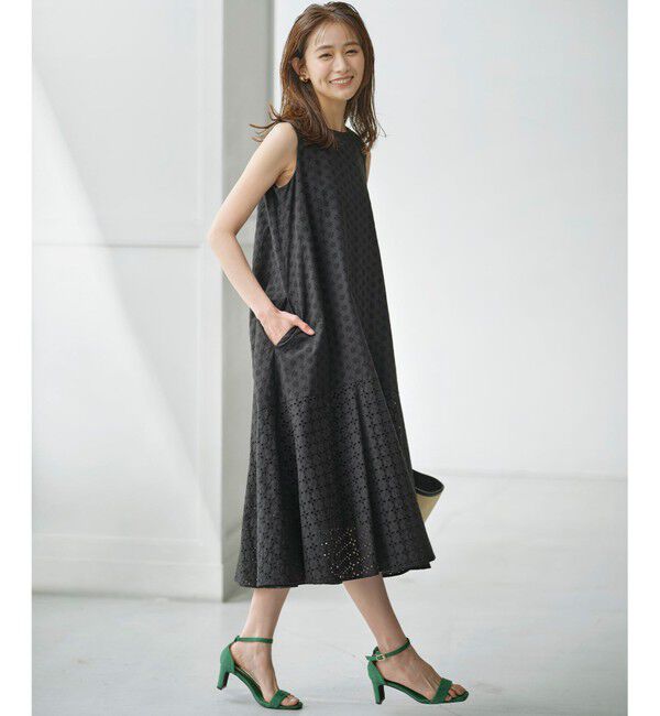 組曲「【WEB限定】エンブロイダリーレース ノースリーブワンピース」|ワンピース|