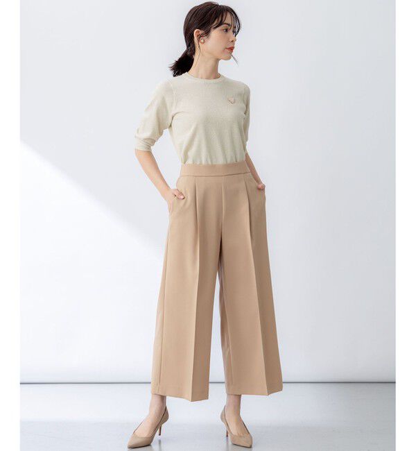 組曲「【ストレッチ・イージーケア】オシャクロス ガウチョパンツ」|その他|