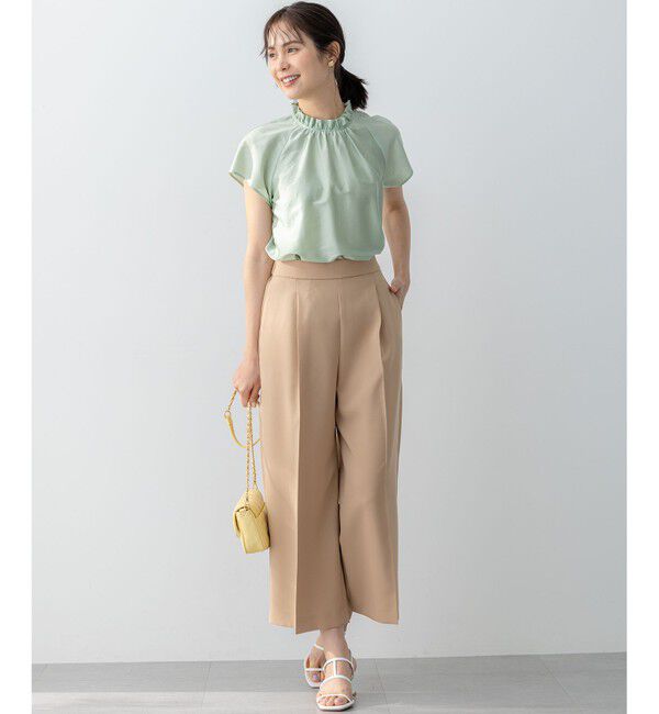 組曲「【ストレッチ・イージーケア】オシャクロス ガウチョパンツ」|その他|