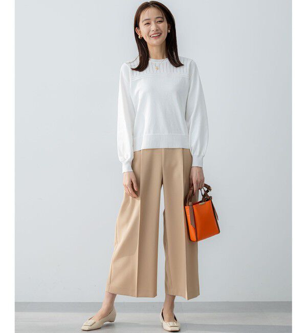 組曲「【ストレッチ・イージーケア】オシャクロス ガウチョパンツ」|その他|